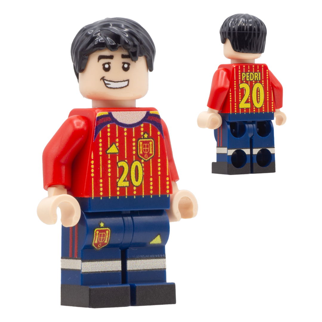 Collectible Minifigure of Pedri; Spain World Cup 2026 - Custom Design LEGO Minifigure