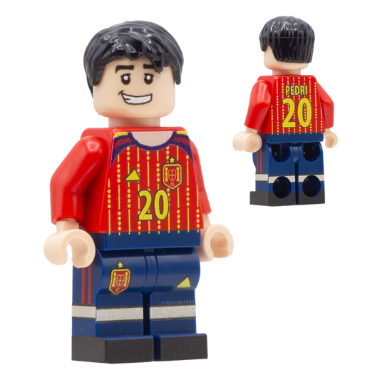 Collectible Minifigure of Pedri; Spain World Cup 2026 - Custom Design LEGO Minifigure
