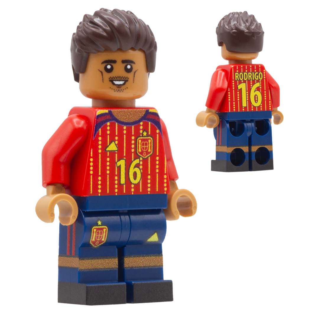 Collectible Minifigure of Rodrigo; Spain World Cup 2026 - Custom Design LEGO Minifigure