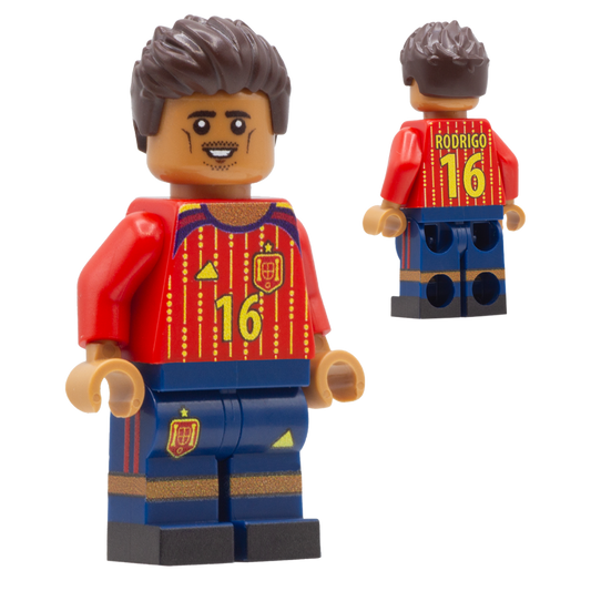 Collectible Minifigure of Rodrigo; Spain World Cup 2026 - Custom Design LEGO Minifigure