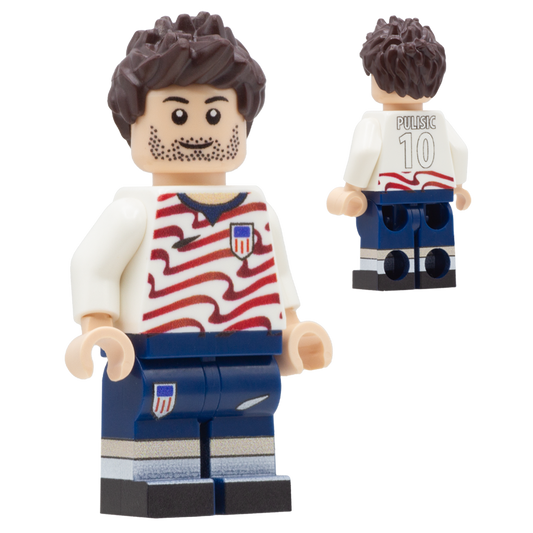 Collectible Minifigure of Christian Pulisic; USA World Cup 2026 - Custom Design LEGO Minifigure