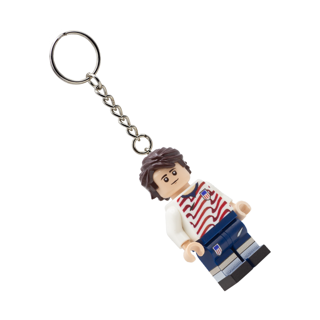 Collectible Keychain Minifigure of Giovanni Reyna; USA World Cup 2026 - Custom Design LEGO Minifigure