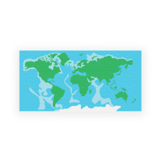 World Map - Custom Design LEGO Tile