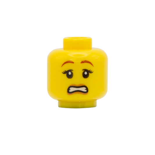 Worried / Unsure - LEGO Minifigure Head