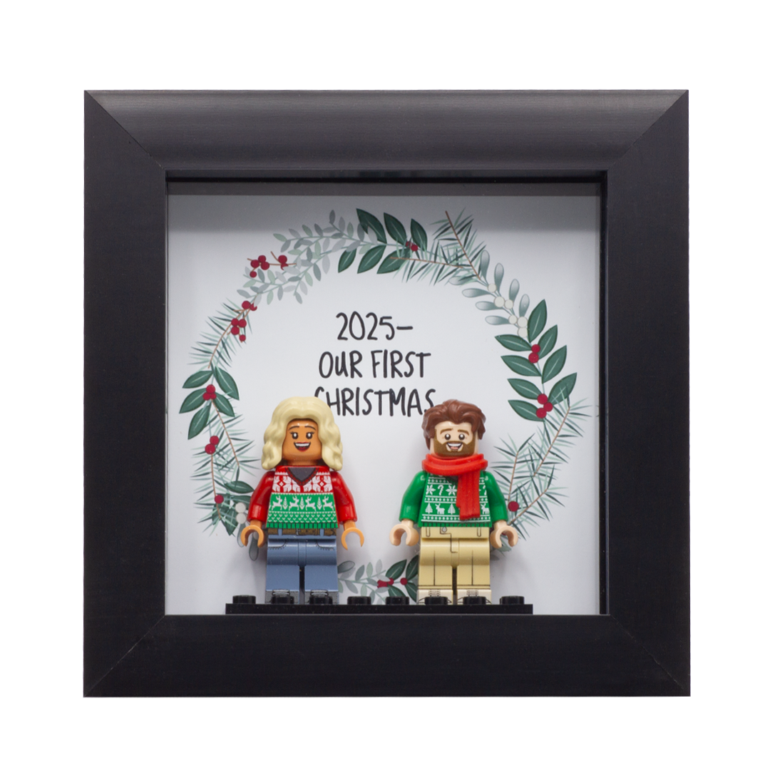 Customisable Christmas Frame - Customisable LEGO Minifigure Frame