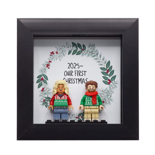 Customisable Christmas Frame - Customisable LEGO Minifigure Frame