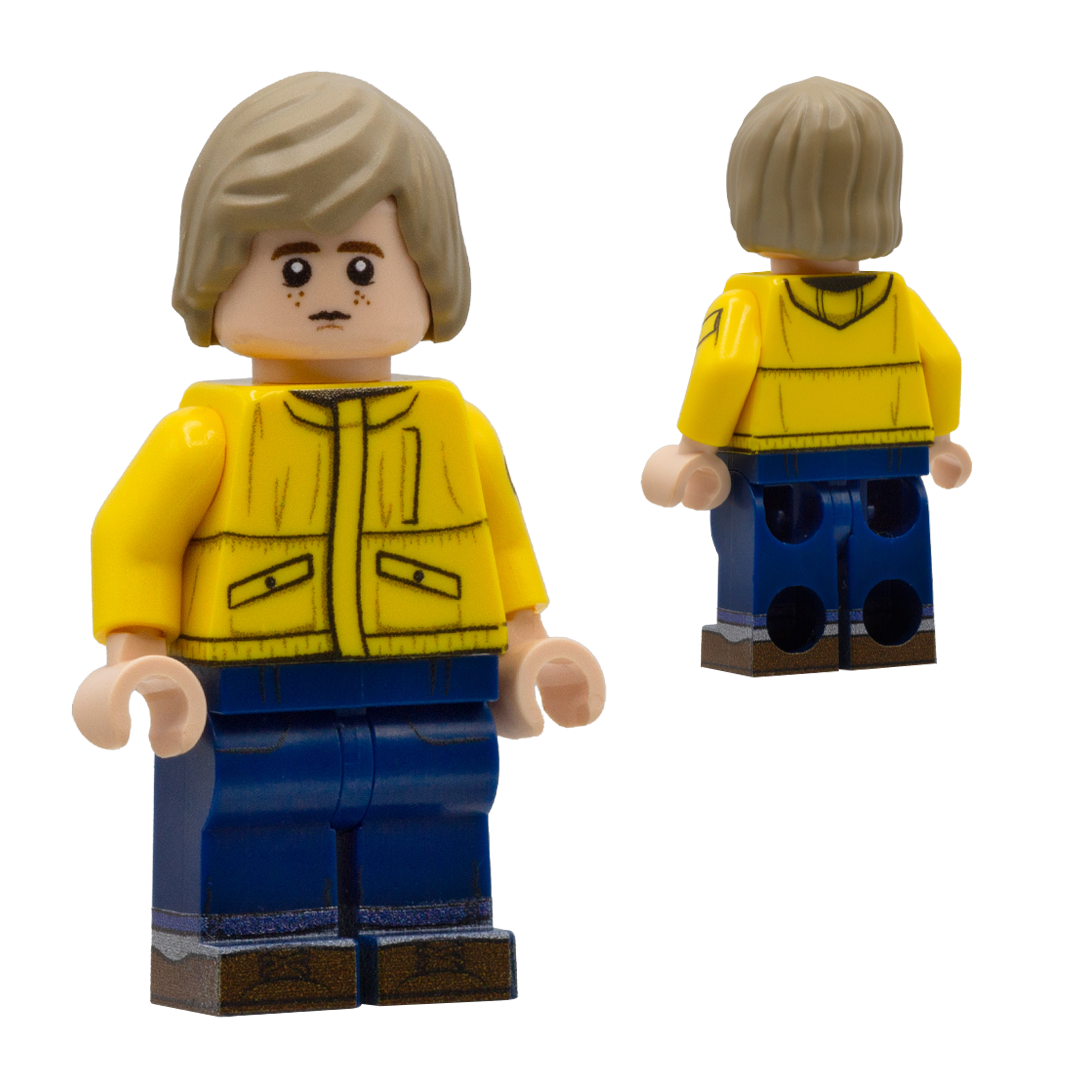 Custom minifigure inspired by Jonas' character from the Netflix show, Dark.
