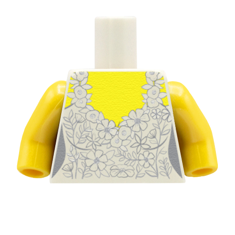 Custom LEGO minifigure wedding dress