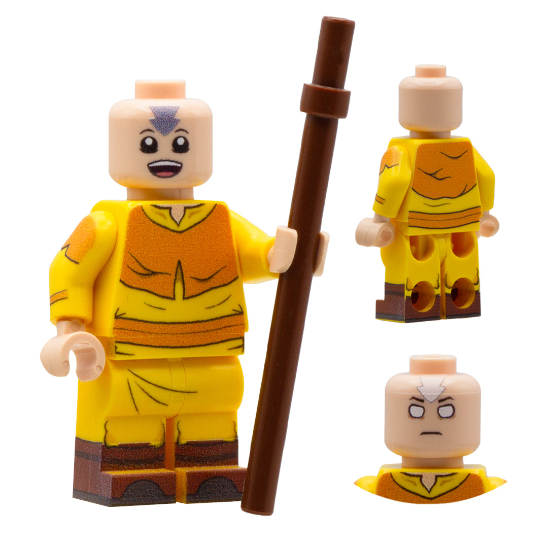 Aang; LEGO Avatar the Last Airbender - Custom Design LEGO Minifigure