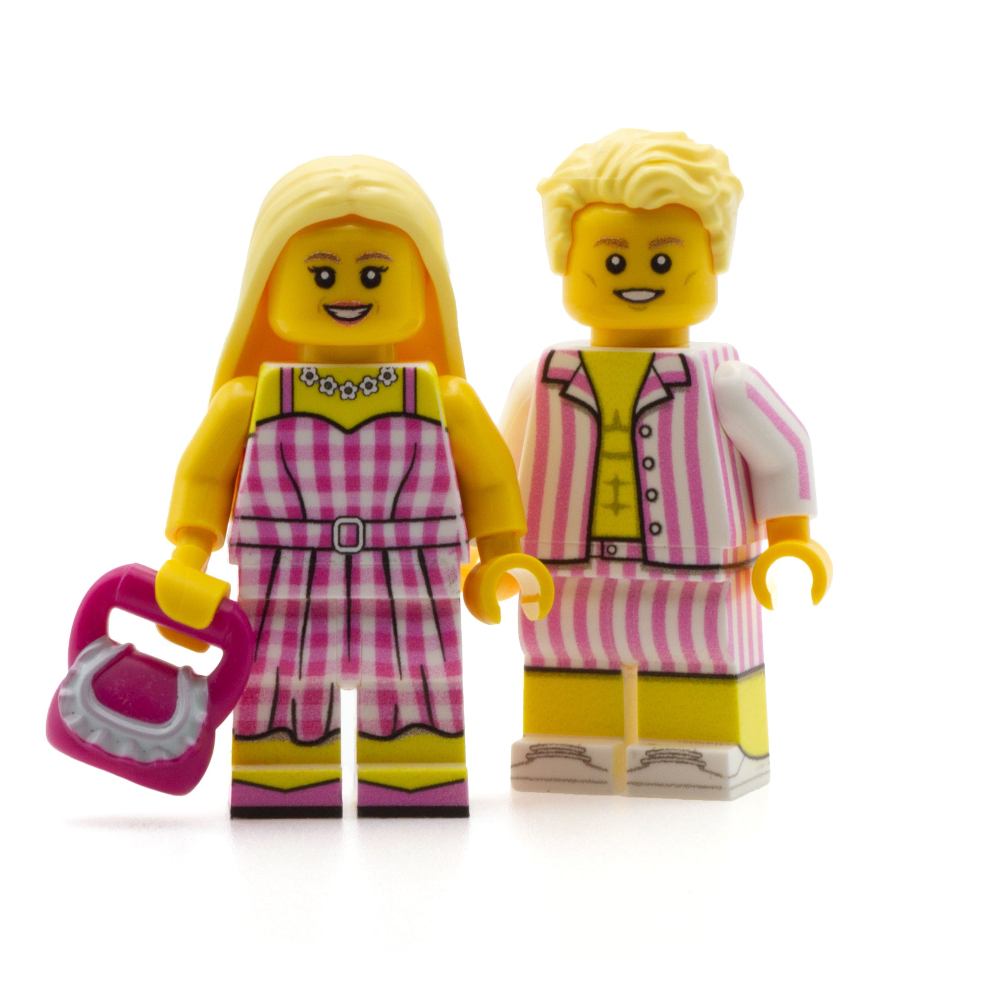 barbie and ken - custom lego minifigures