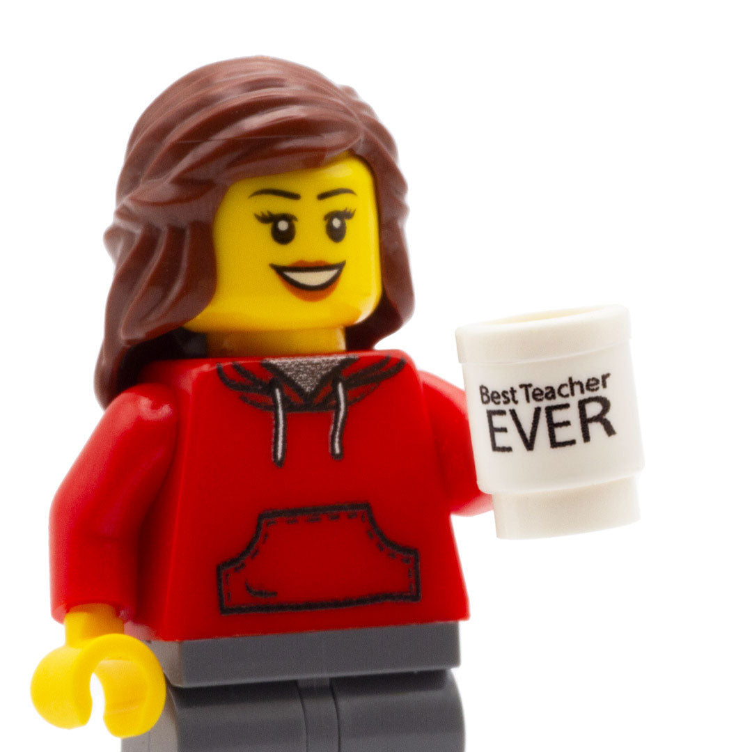 beat teacher ever mug personalised LEGO minifigure accessory