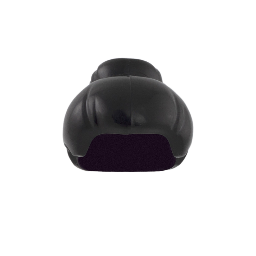 Black LEGO loose bun minifigure hair