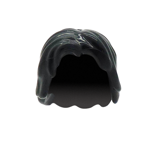 Black Shaggy Hair - LEGO Minifigure Hair