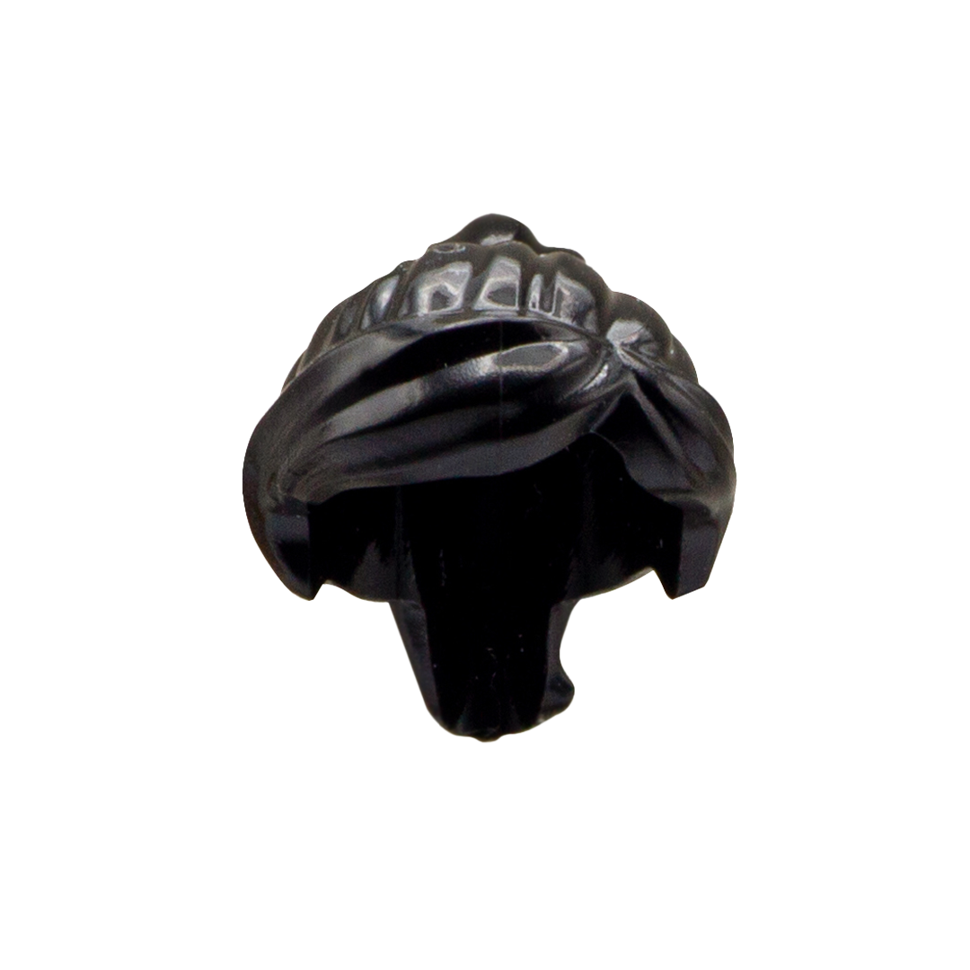 Black Swept Fringe Ponytail - LEGO Minifigure Hair