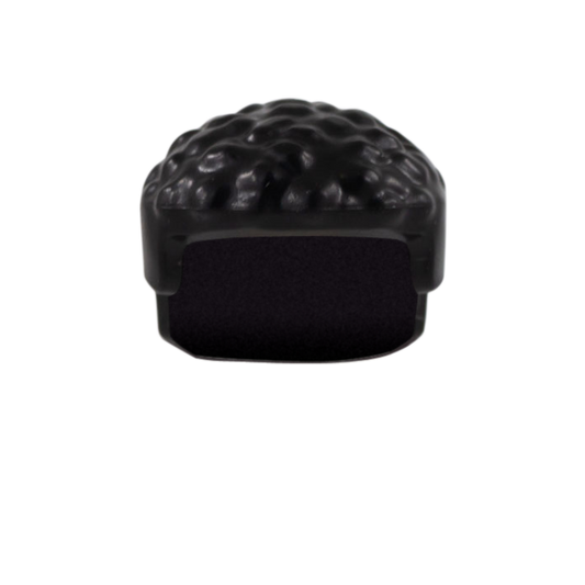 Black Curly Top with Short Back and Sides - LEGO Minifigure Hair