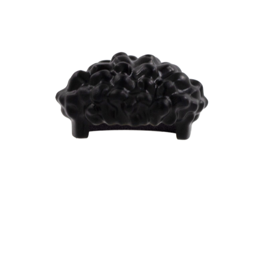 Black Very Curly Top - LEGO Minifigure Hair