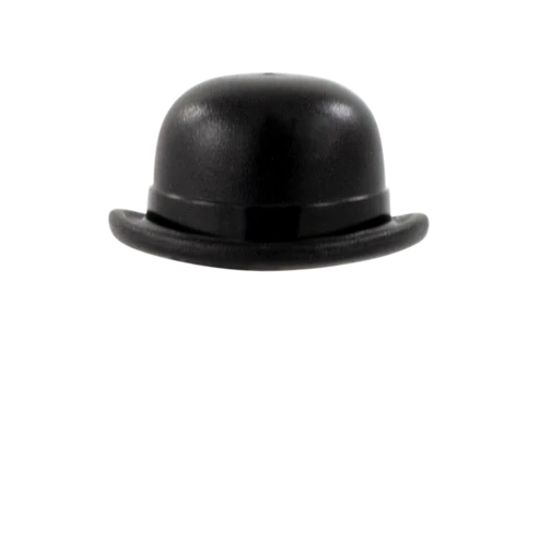 LEGO BLACK BOWLER HAT