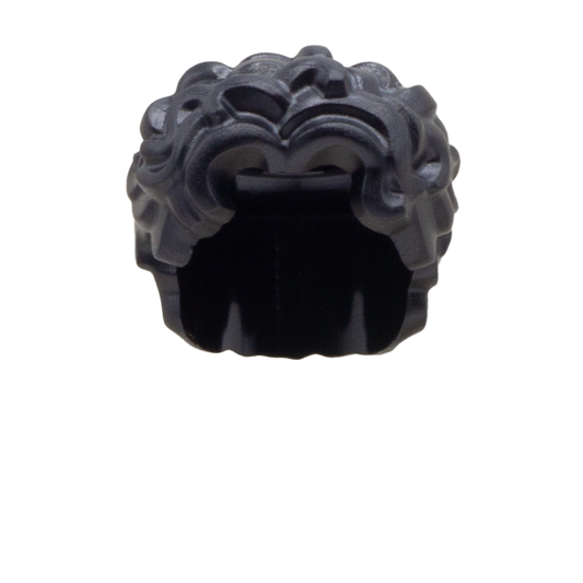Black Short Curly LEGO Minifigure Hair