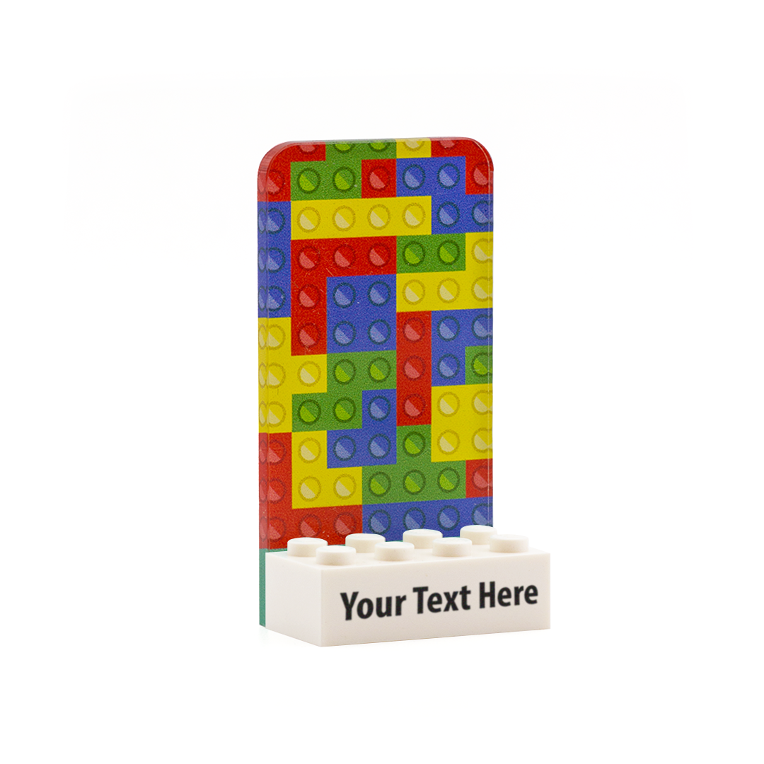 Colourful Blocks Single Display - Laser Cut Display with LEGO Brick ...