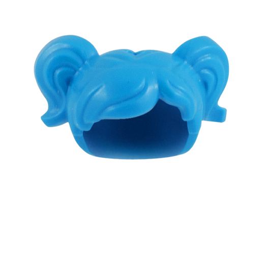 Blue High Pigtails - LEGO Minifigure Hair