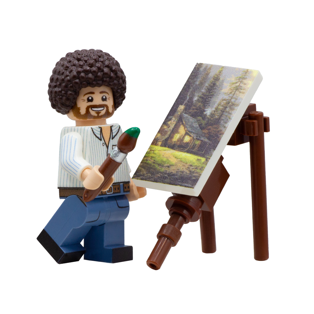 LEGO Bob Ross Minifigure