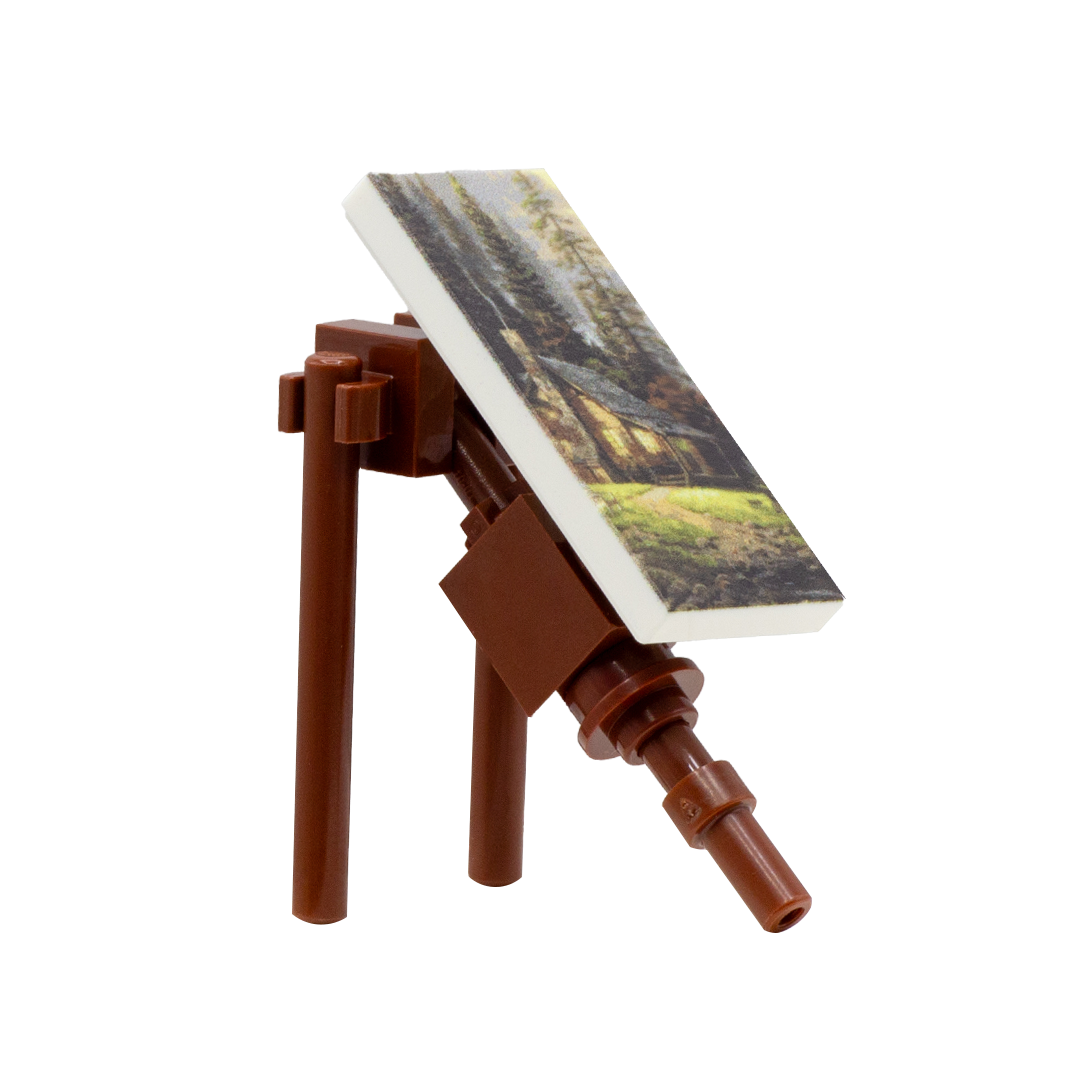 LEGO Bob Ross Minifigure