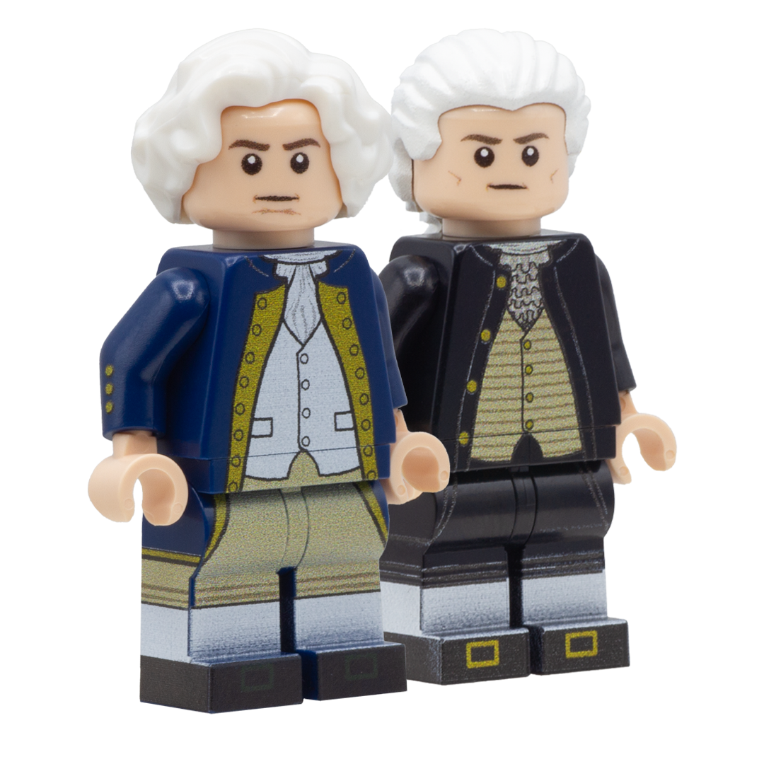 Thomas Jefferson & George Washington - Custom Design LEGO Minifigures