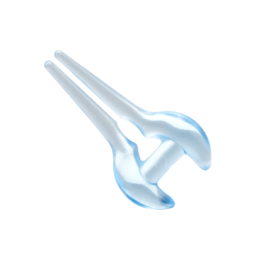 Translucent blue power sword for LEGO minifigure.