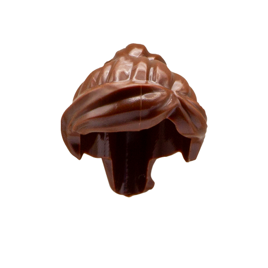 Brown Ponytail with Swept Fringe - LEGO Minifigure Hair