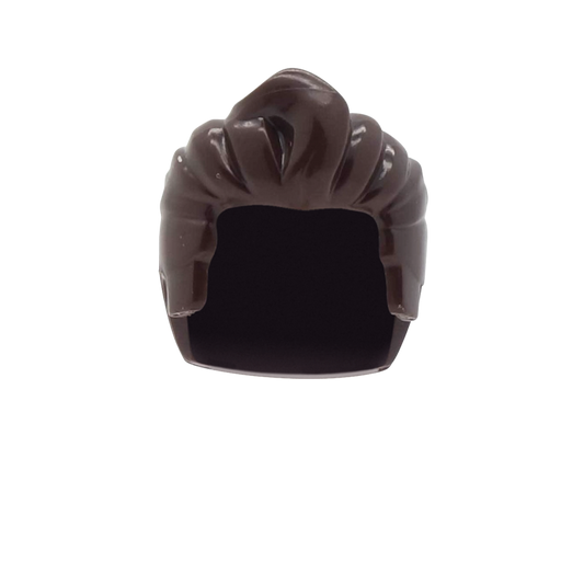 Dark Brown Quiff / Elvis - LEGO Minifigure Hair