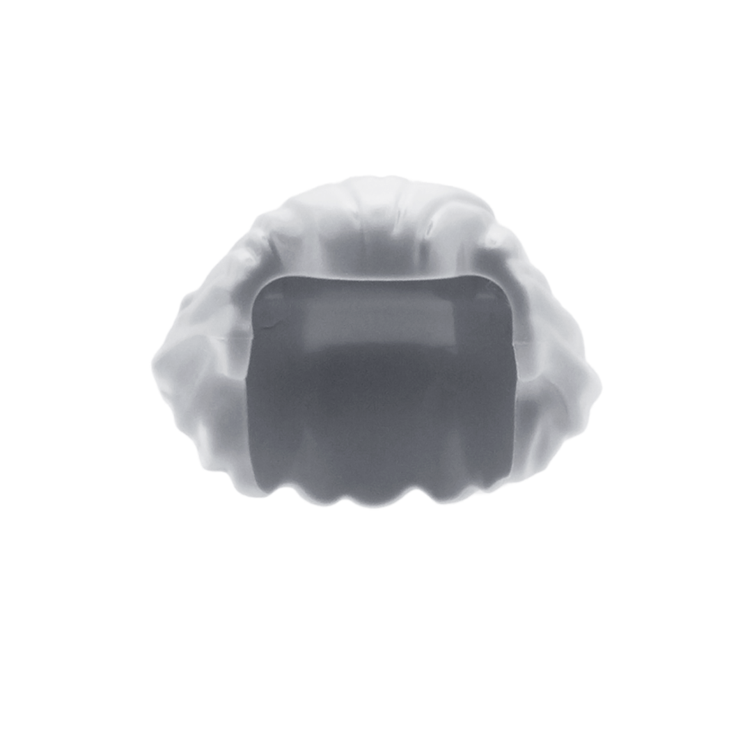 Light Grey Messy Brushed Back Bob -  LEGO Minifigure Hair