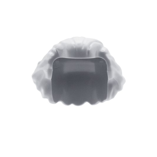 Light Grey Messy Brushed Back Bob -  LEGO Minifigure Hair