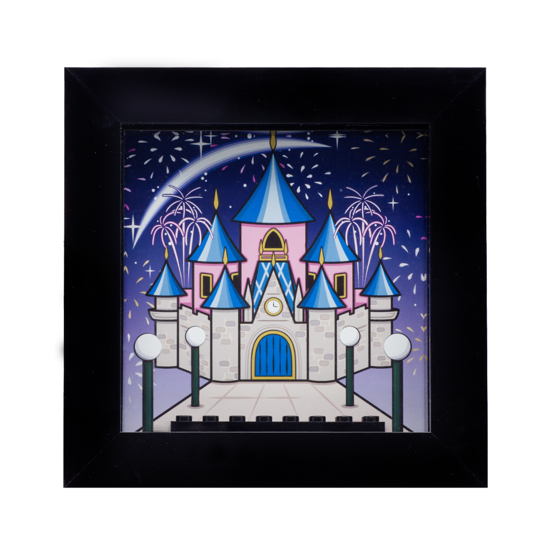 Castle Couple LEGO Minifigures Frame