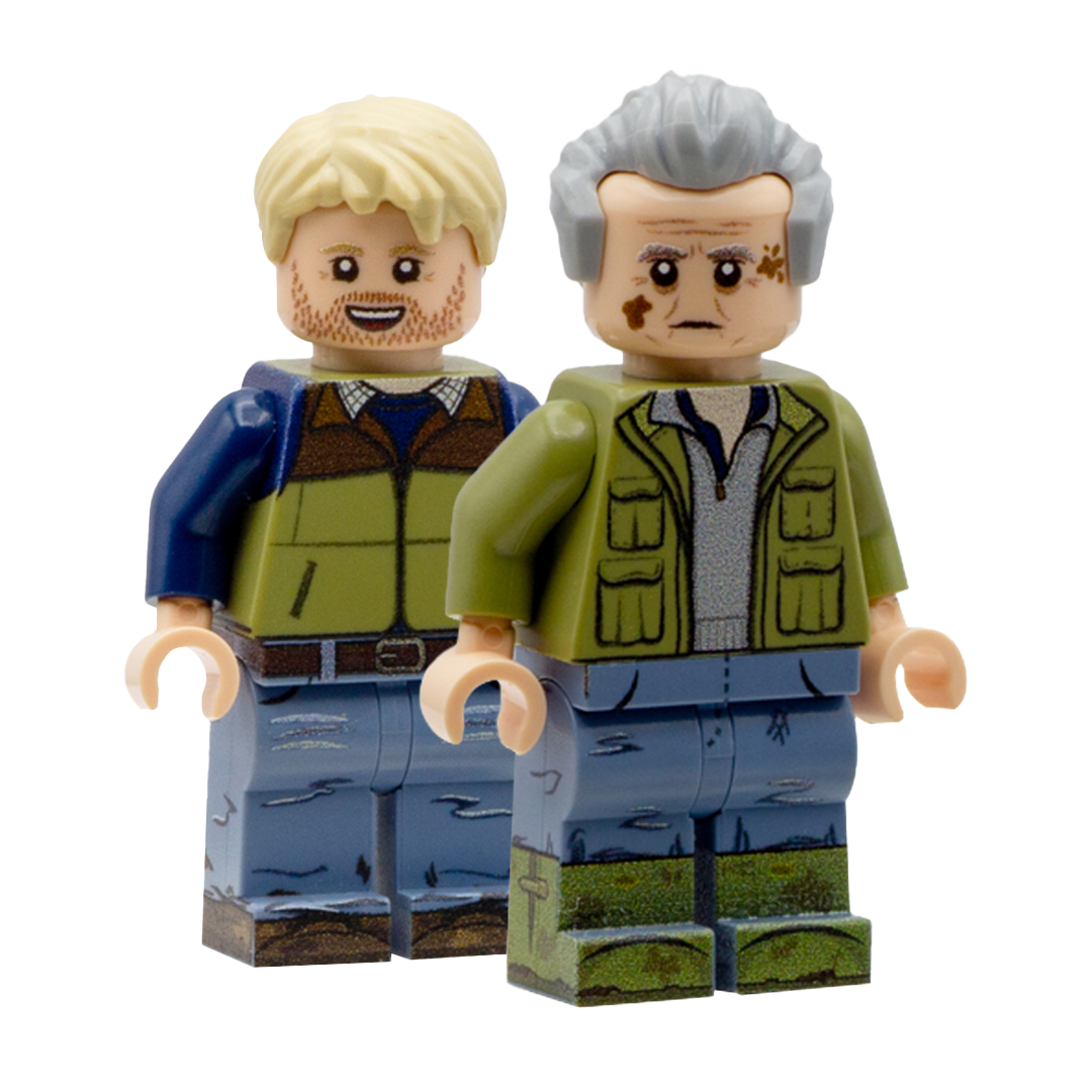 Clarkson's Farm - Jeremy Clarkson and Caleb Cooper - Custom Design LEGO Minifigures