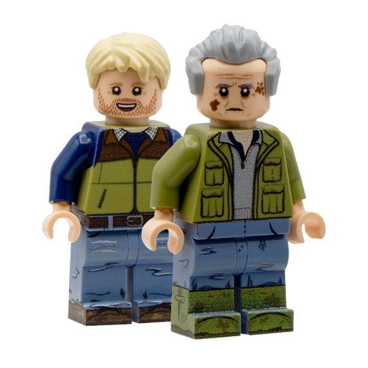 Clarkson's Farm - Jeremy Clarkson and Caleb Cooper - Custom Design LEGO Minifigures