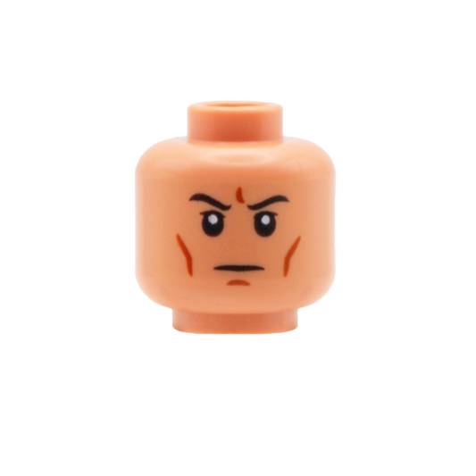 Serious Chiselled Cheekbones (Nougat) - LEGO Minifigure Head