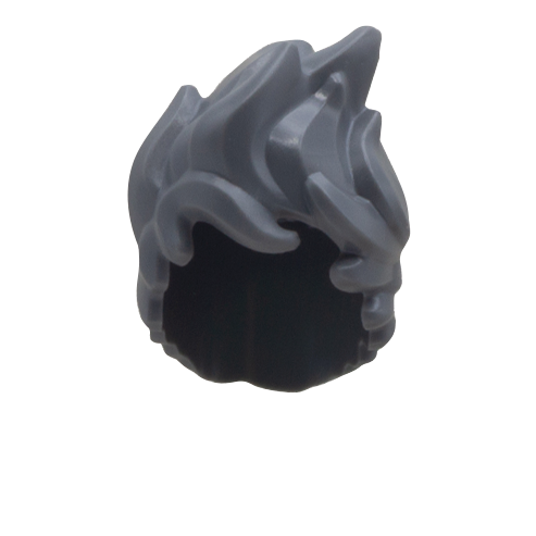 Dark Grey Spiky LEGO Minifigure Hair