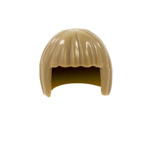 Dark Blonde Neat Bob with Fringe - LEGO Minifigure Hair