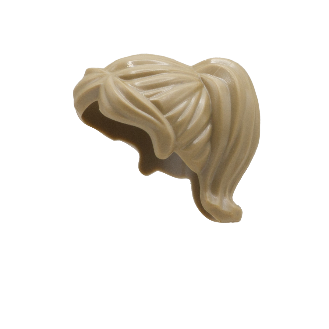 Dark Blond LEGO Minifigure Ponytail Hair