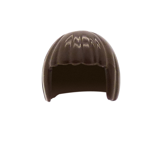 Dark Brown Neat Bob with Fringe - LEGO Minifigure Hair