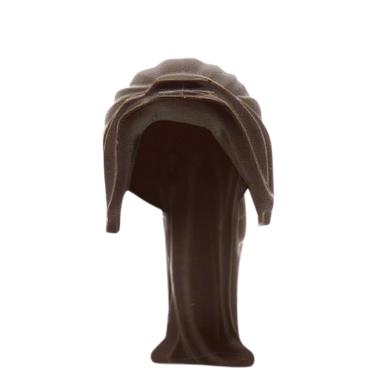 Dark Brown Long Ponytail - LEGO Minifigure Hair