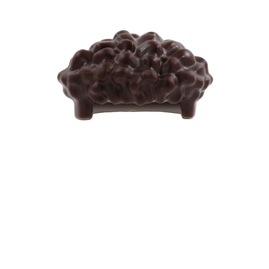 Dark Brown Very Curly Top - LEGO Minifigure Hair