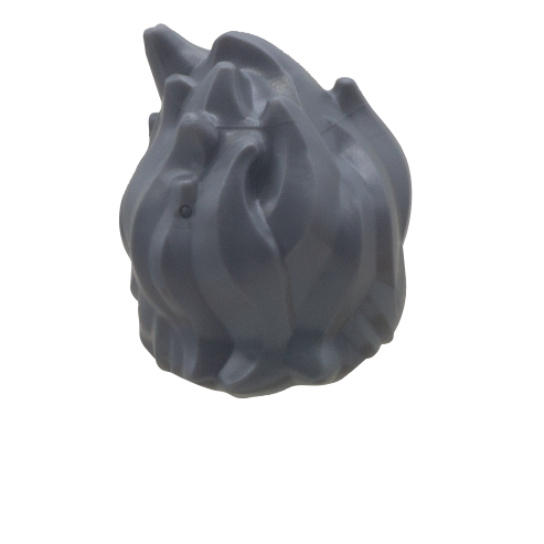 Dark Grey Spiky LEGO Minifigure Hair