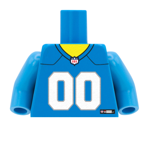 Detroit Lions (NFC) - Custom Design Minifigure Torso