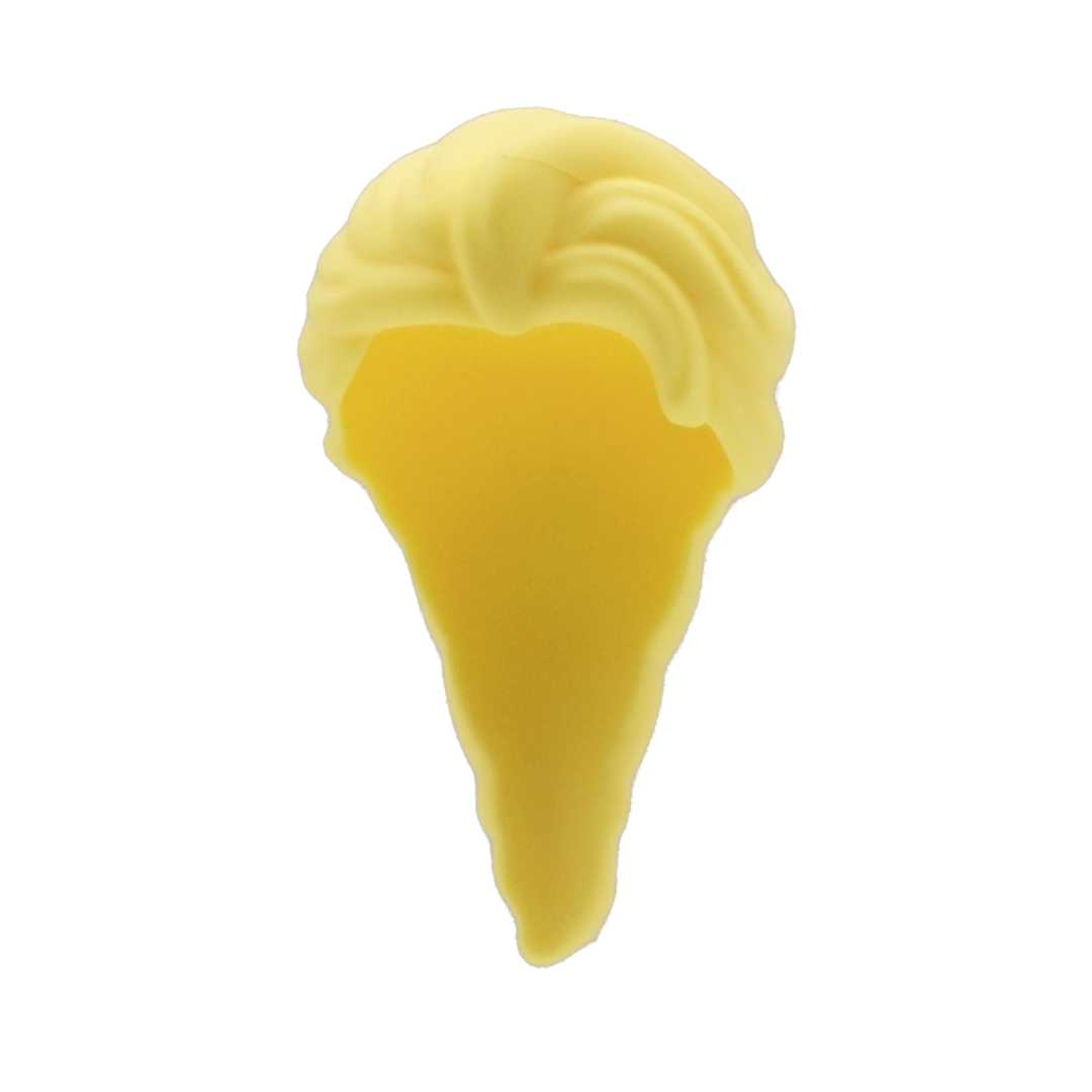 Elsa LEGO hair - Light Blonde Thick Plaited Ponytail LEGO Minifigure Hair