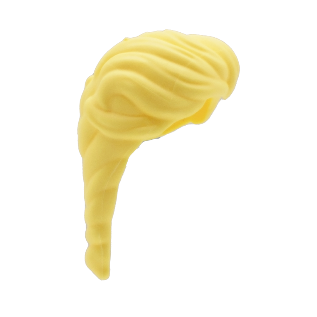 Elsa LEGO hair - Light Blonde Thick Plaited Ponytail LEGO Minifigure Hair