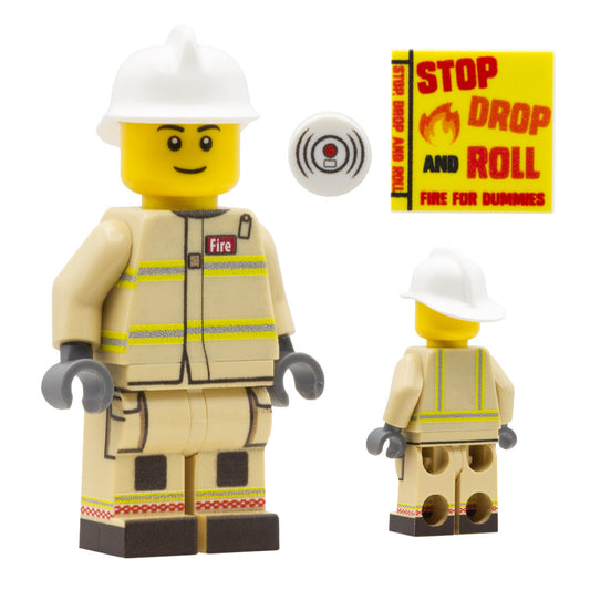 Personalised Firefighter - Custom Design Minifigure