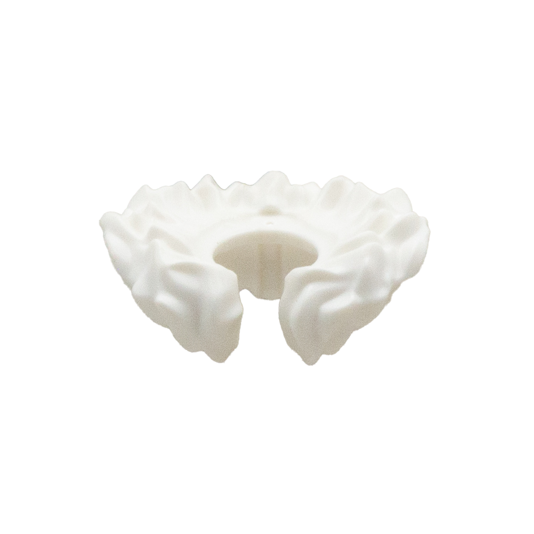 Fur Collar LEGO Minifigure Accessory - White