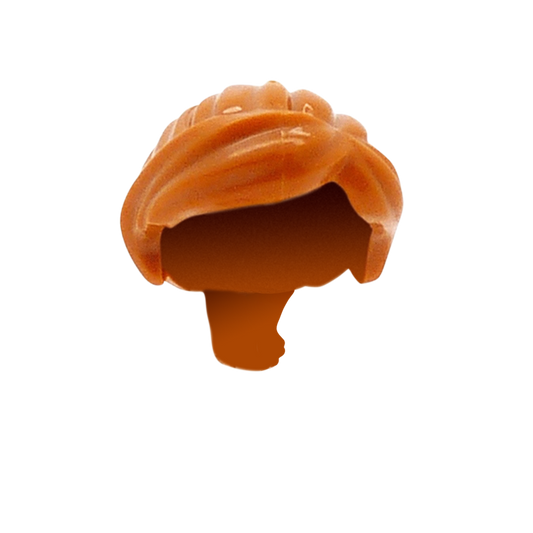 Ginger Ponytail with Swept Fringe - LEGO Minifigure Hair