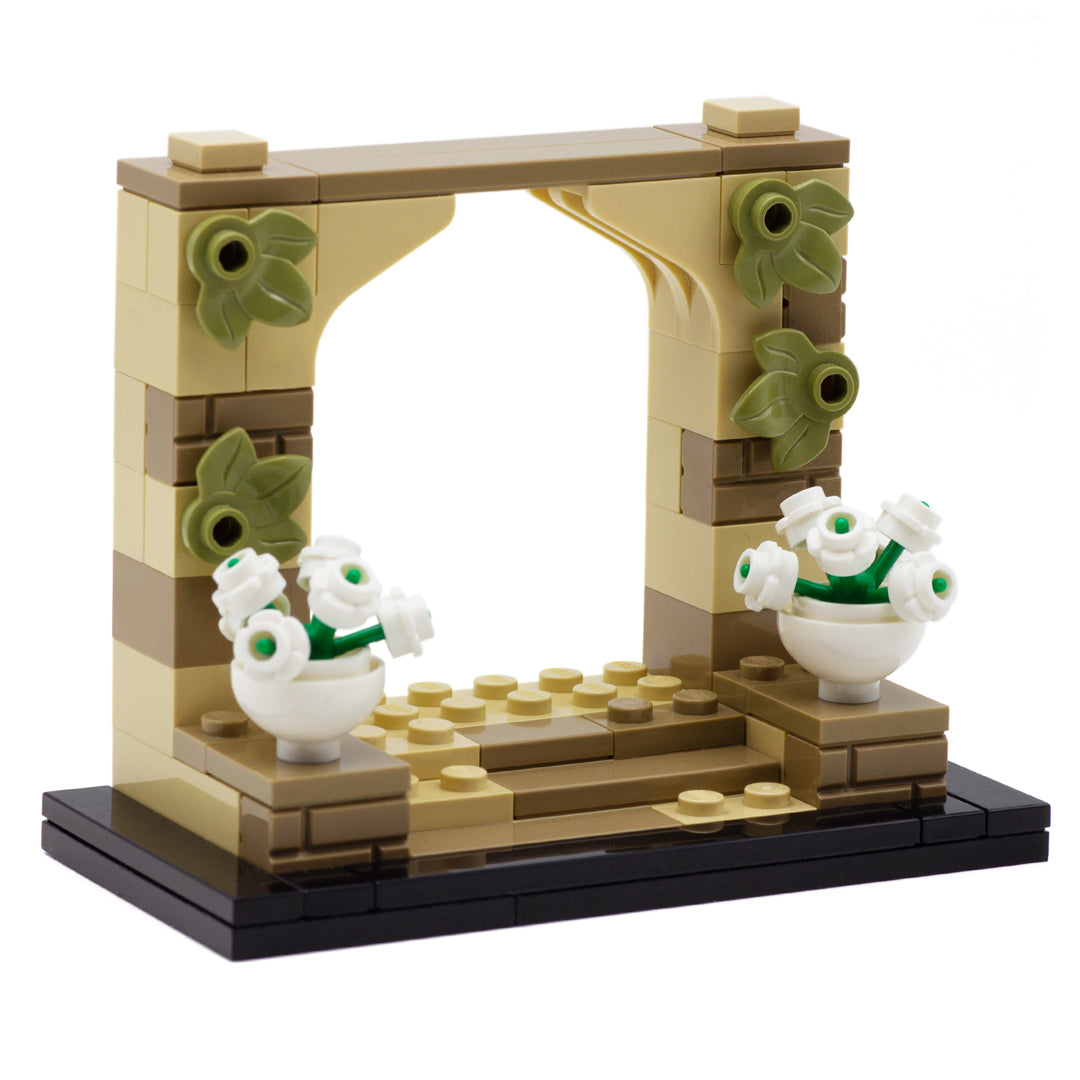 wedding or graduation LEGO minifigure MOC display